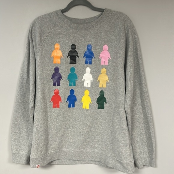 Lego Other - Target Lego long sleeve gray multicolored mini figure graphic Men Sweatshirt M